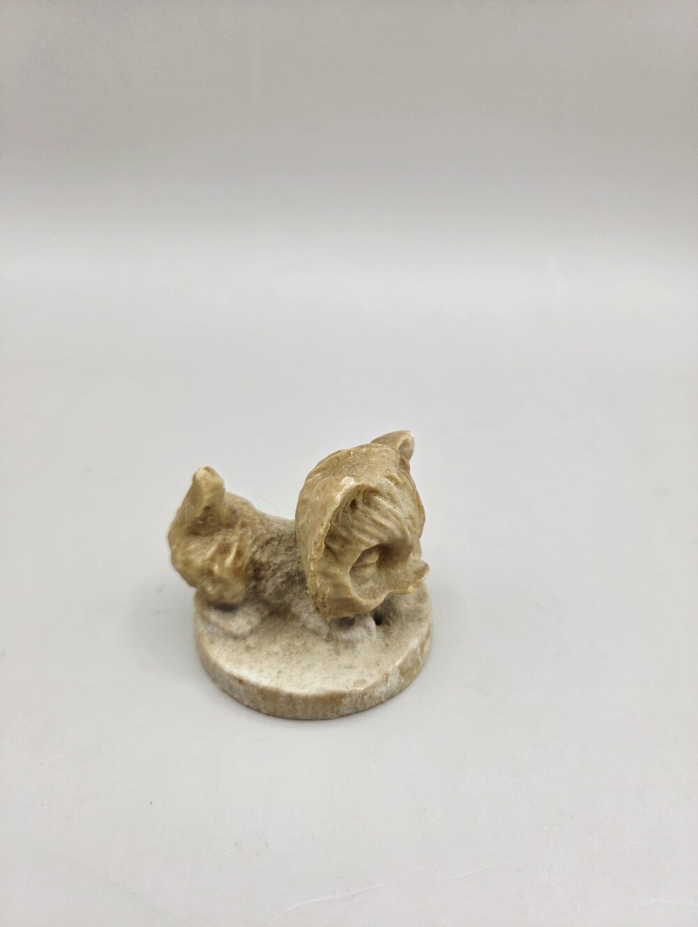 Vintage Sleeping Kitten Figurine from Mexico